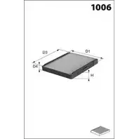 Салонный фильтр MECAFILTER ELR7196 1873132 RQ E7W DRXPJ изображение 0