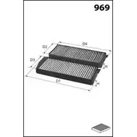 Салонный фильтр MECAFILTER 1873933 JKR7276 VTX9 V ELMSI9B изображение 0