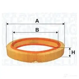 Воздушный фильтр MAGNETI MARELLI 1424342256 153071762408 G0BCD4 71762 408