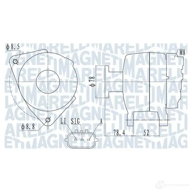 Генератор MAGNETI MARELLI 42W LV 1437595341 063731989010