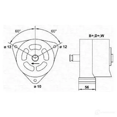 Генератор MAGNETI MARELLI MAR 898 19V2QI 943357707010 1048201