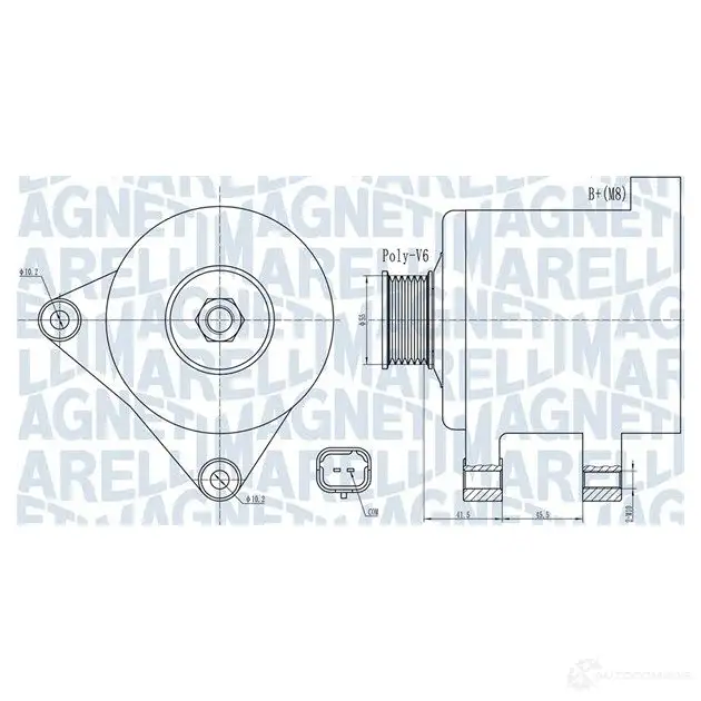Генератор MAGNETI MARELLI 1437596789 G SZAFC0 063732015010