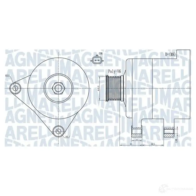 Генератор MAGNETI MARELLI D89 CU78 063731945010 1437597568