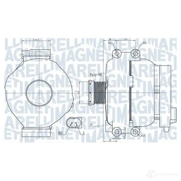 Генератор MAGNETI MARELLI VND K1R 1437597976 063732009010