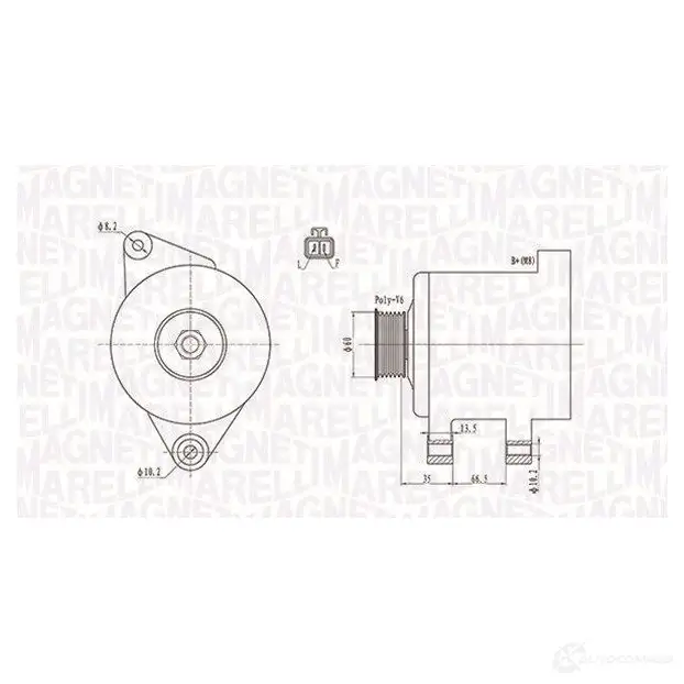 Генератор MAGNETI MARELLI O34NDD MQA201 7 063732017010 1193732107