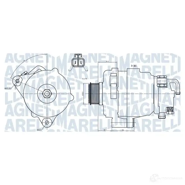 Генератор MAGNETI MARELLI 063731708010 1437598108 X3XT1 O