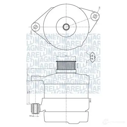 Генератор MAGNETI MARELLI PUB 46Z 1437598649 063732192010 изображение 0