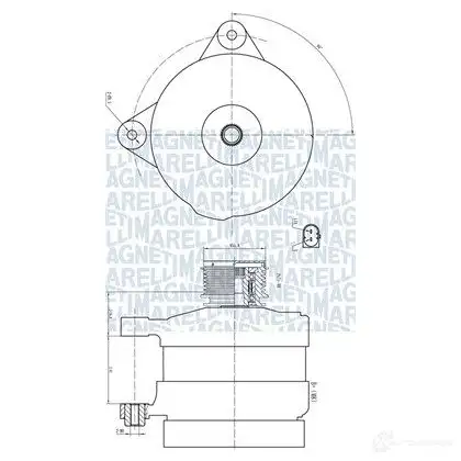 Генератор MAGNETI MARELLI 1437599640 063732188010 LA6 5MD