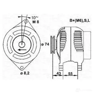 Генератор MAGNETI MARELLI MA R5682 SBTDJ 6142002 943355182010 изображение 0