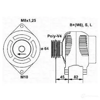 Генератор MAGNETI MARELLI 81ZHP MAR612 6 943346126010 6141972