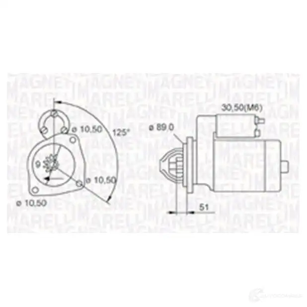 Генератор MAGNETI MARELLI 063535150440 EFIDC1M MA N2030 1017128