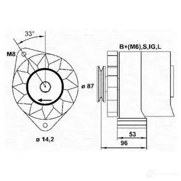 Генератор MAGNETI MARELLI 6141848 BVCP029 943355127010 MAR562 7 изображение 0