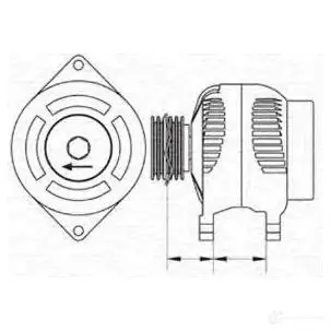 Генератор MAGNETI MARELLI 943354026010 MA R7026 1047892 D0HQQ изображение 0