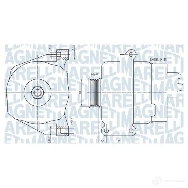 Генератор MAGNETI MARELLI VV ZOPYZ 1437594633 063731766010