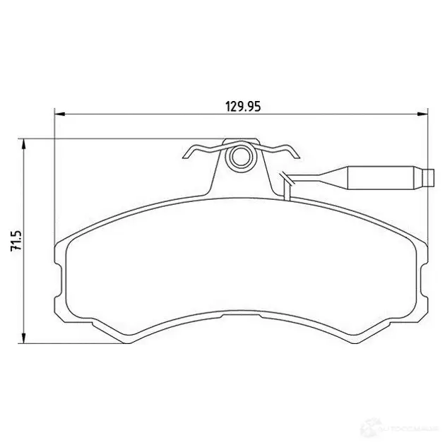 Тормозные колодки, комплект MAGNETI MARELLI T02 90MM 363700200290 XW5A4KP 1193764800