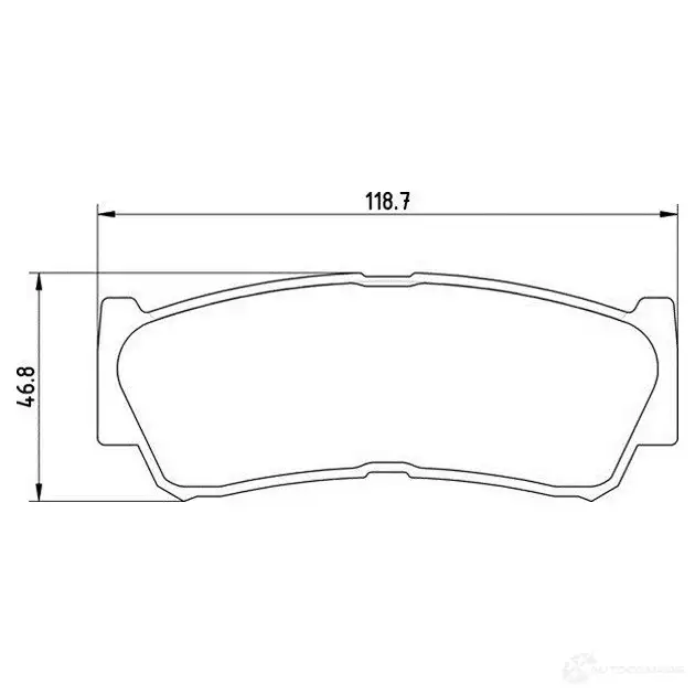 Тормозные колодки, комплект MAGNETI MARELLI I9MZM 1193765333 T167 2MM 363700201672 изображение 0