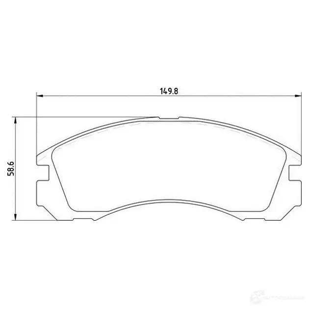 Тормозные колодки дисковые, комплект MAGNETI MARELLI 1037102 5000386 88 T3025MM 363710203025 изображение 0