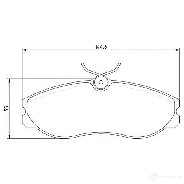 Тормозные колодки, комплект MAGNETI MARELLI 363700203037 36370020303 7 1193765731 T3037MM изображение 0