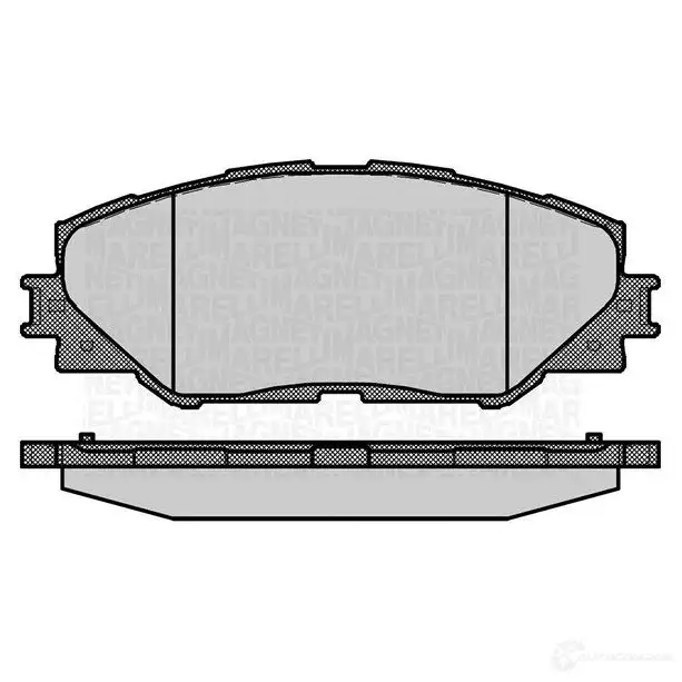 Тормозные колодки дисковые, комплект MAGNETI MARELLI P F0632 3GFPMW 1037650 363916060632