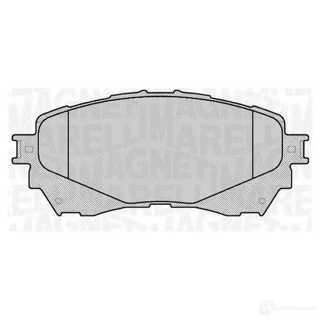 Тормозные колодки дисковые, комплект MAGNETI MARELLI HQ4BNJU 1037691 PF06 77 363916060677