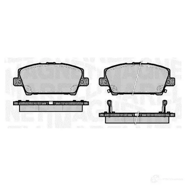 Тормозные колодки дисковые, комплект MAGNETI MARELLI 1037638 M6AKAPZ 363916060620 PF06 20