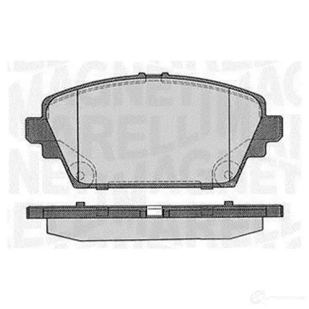 Тормозные колодки дисковые, комплект MAGNETI MARELLI 363916060566 T1511MM 1037585 PF 0566