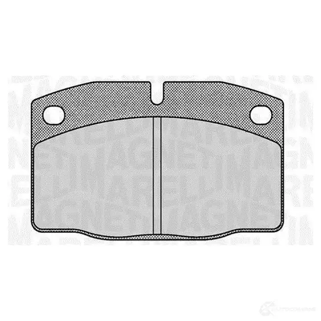 Тормозные колодки дисковые, комплект MAGNETI MARELLI PF0 354 363916060354 T0841MM 1037382 изображение 0