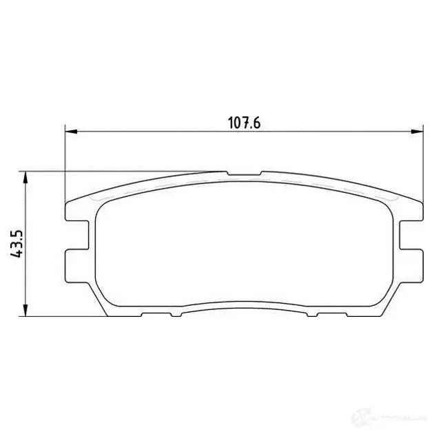 Тормозные колодки дисковые, комплект MAGNETI MARELLI 5000 38687 T3019MM 363710203019 1037101