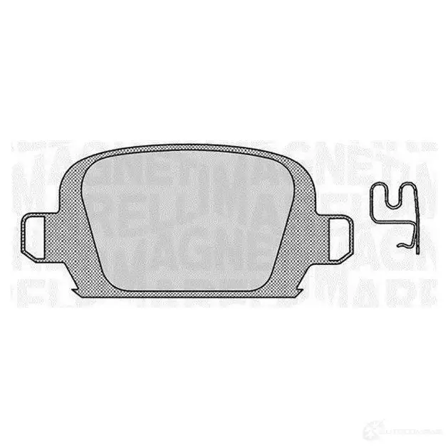 Тормозные колодки дисковые, комплект MAGNETI MARELLI 363916060552 363 702161272 PF0552 1037571
