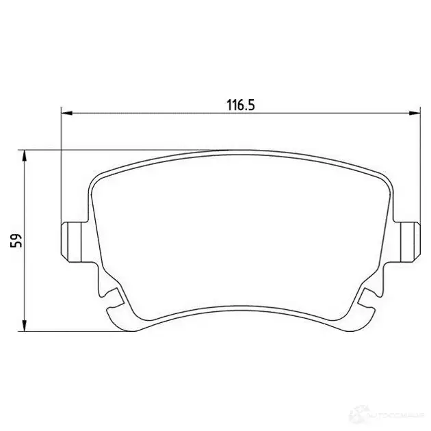 Тормозные колодки, комплект MAGNETI MARELLI T14 10MM 363700201410 2W13MCQ 1193765133