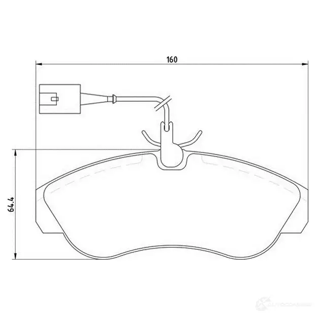 Тормозные колодки, комплект MAGNETI MARELLI 363700205159 3637002051 59 363702161197 1193766104