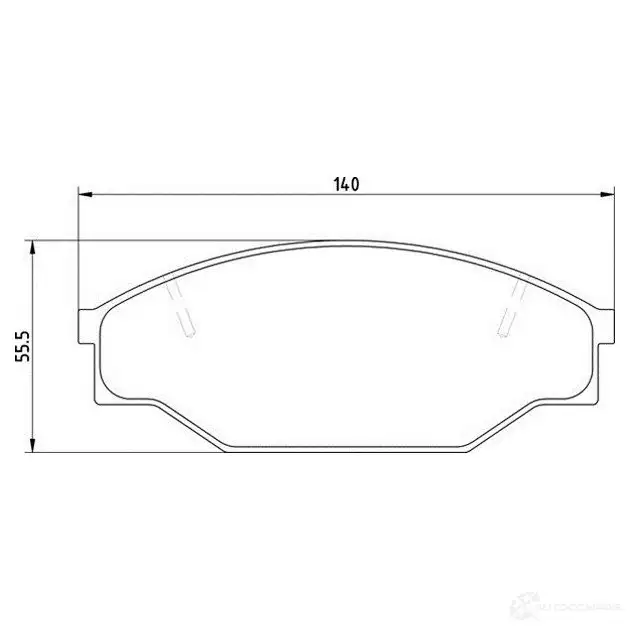 Тормозные колодки дисковые, комплект MAGNETI MARELLI T0331MM 500 038633 363710200331 1037041