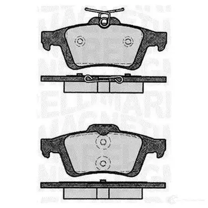 Тормозные колодки, комплект MAGNETI MARELLI P F0431 363916060431 T1613MM 1037458 изображение 0