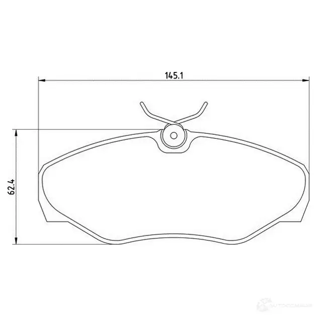 Тормозные колодки, комплект MAGNETI MARELLI 8XQND T 1424MM 1193765143 363700201424