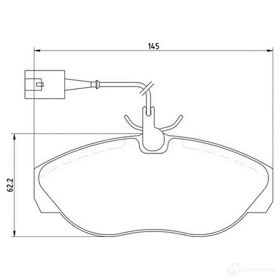 Тормозные колодки, комплект MAGNETI MARELLI 3637 00205170 363702161196 1193766134 363700205170