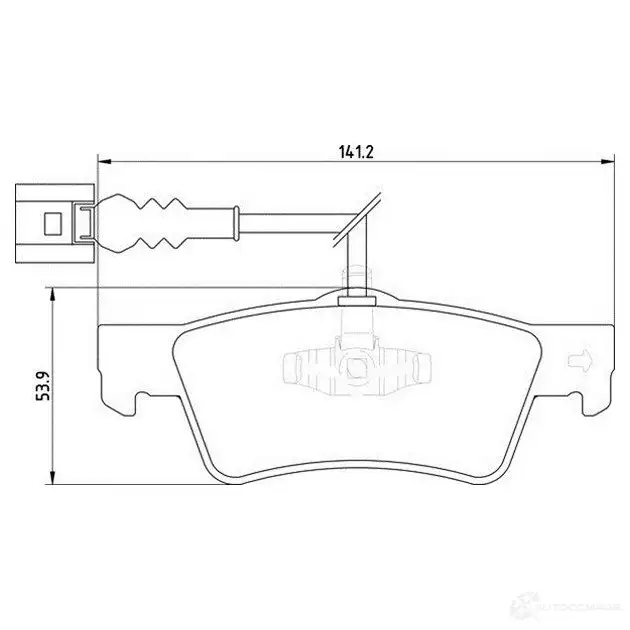 Тормозные колодки дисковые, комплект MAGNETI MARELLI T1758MM 363710201758 1037091 5 00038681