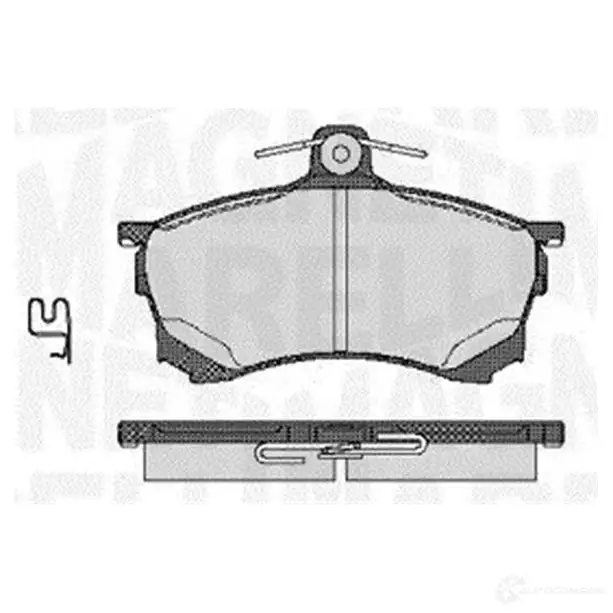 Тормозные колодки дисковые, комплект MAGNETI MARELLI 36370216062 4 363916060520 PF0520 1037539