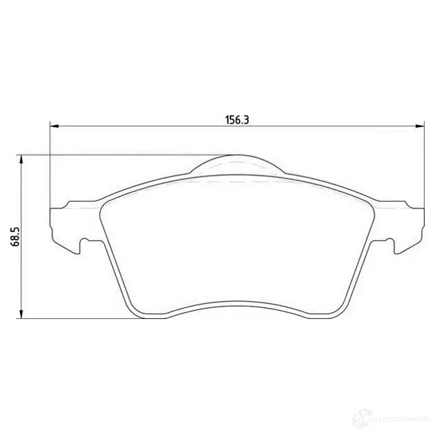 Тормозные колодки дисковые, комплект MAGNETI MARELLI T1107MM 500038 641 1037049 363710201107 изображение 0