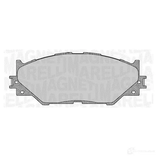 Тормозные колодки дисковые, комплект MAGNETI MARELLI PF063 7 363916060637 1037653 M0DF6FT