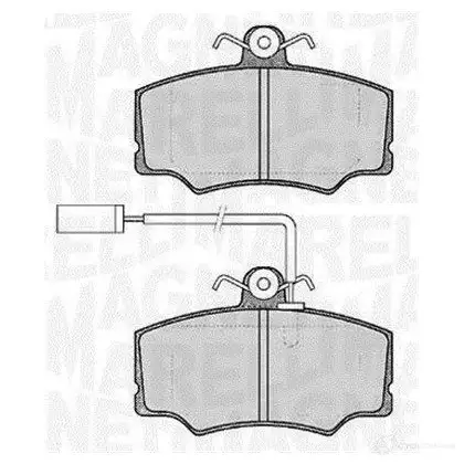 Тормозные колодки дисковые, комплект MAGNETI MARELLI PF0 119 363916060119 T5047MM 1037148