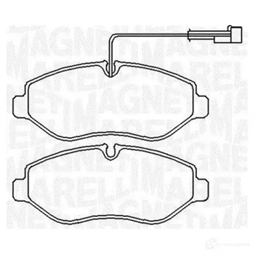 Тормозные колодки дисковые, комплект MAGNETI MARELLI 1037666 C9005M M 363916060650 PF0650
