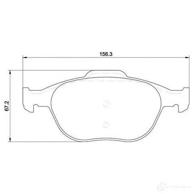 Тормозные колодки дисковые, комплект MAGNETI MARELLI T1261MM 50003 8651 363710201261 1037059