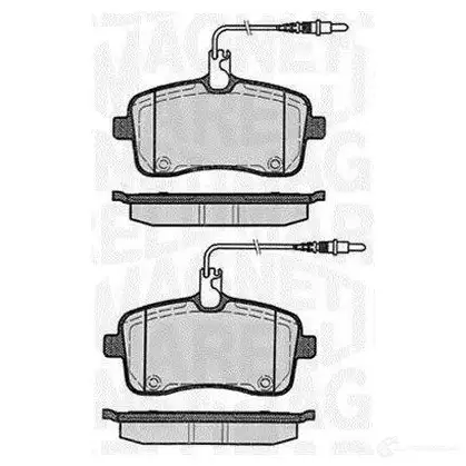 Тормозные колодки дисковые, комплект MAGNETI MARELLI PF0376 3 63702161414 1037404 363916060376