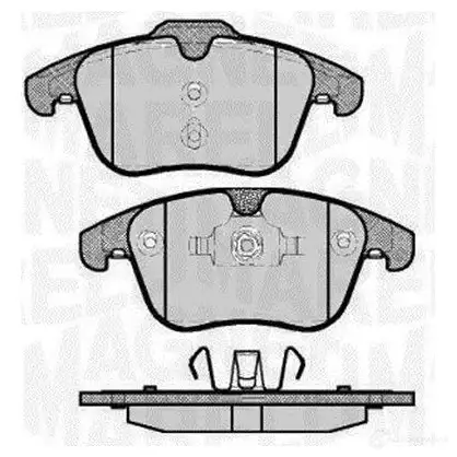 Тормозные колодки дисковые, комплект MAGNETI MARELLI 363916060263 PF0263 1037291 36370 2161469
