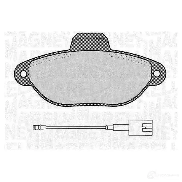 Тормозные колодки дисковые, комплект MAGNETI MARELLI 9TWS9 PF0 454 1037475 363916060454