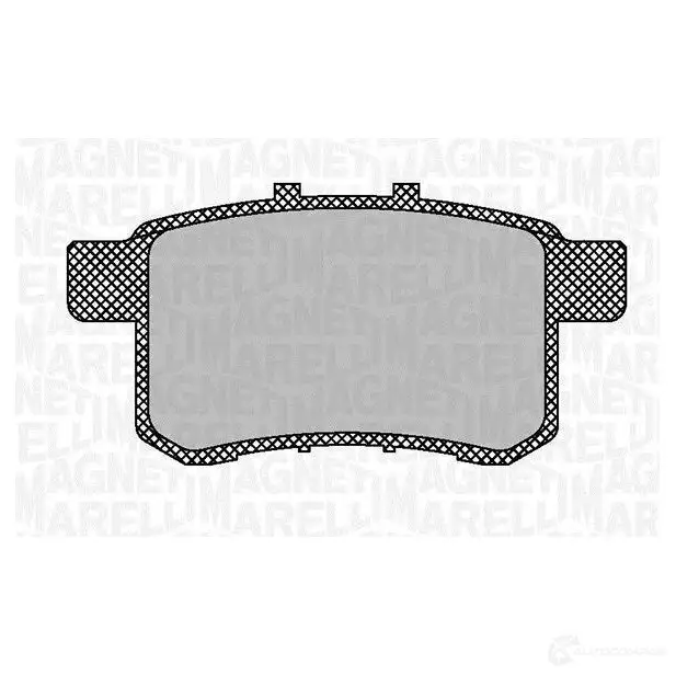 Тормозные колодки дисковые, комплект MAGNETI MARELLI P F0703 363916060703 1037710 YTZ4XU