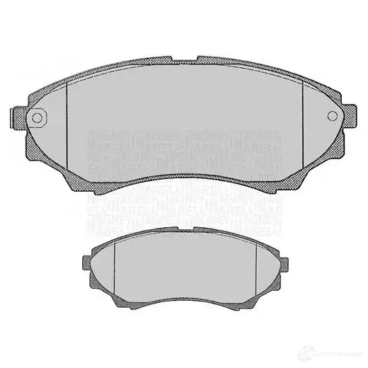 Тормозные колодки дисковые, комплект MAGNETI MARELLI P F0439 363916060439 1037462 0ZS93