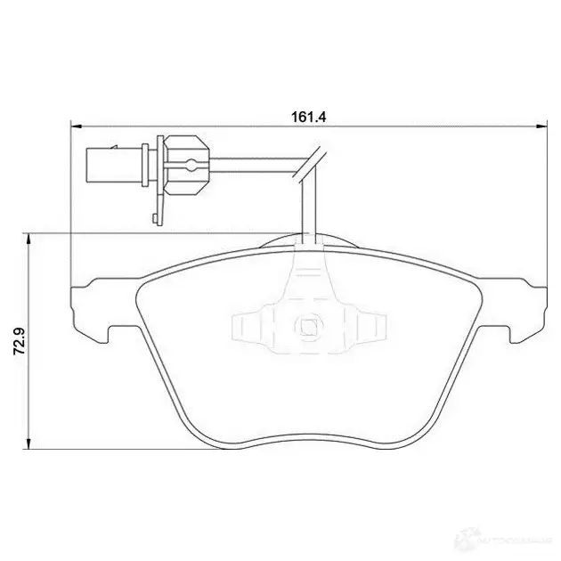 Тормозные колодки дисковые, комплект MAGNETI MARELLI 363 702161228 1037055 363710201195 500038647 изображение 0