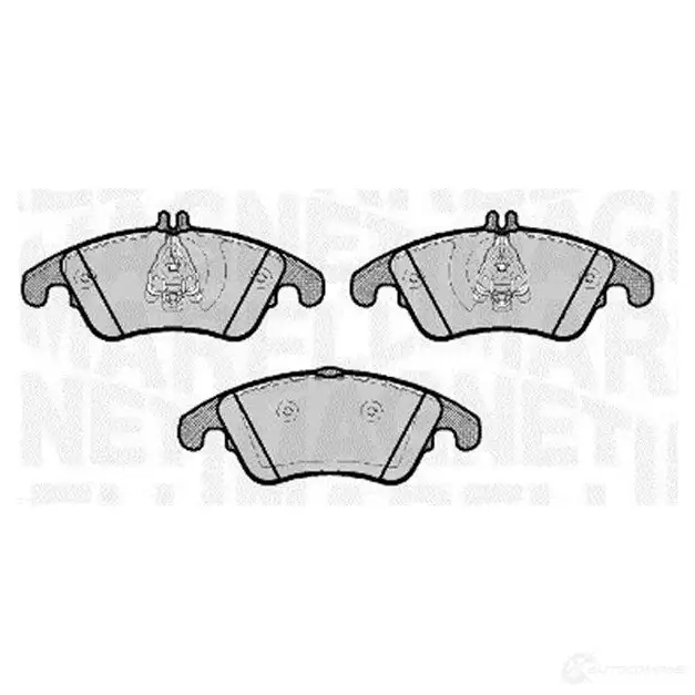 Тормозные колодки дисковые, комплект MAGNETI MARELLI 363916060654 XPNQFNI P F0654 1037668
