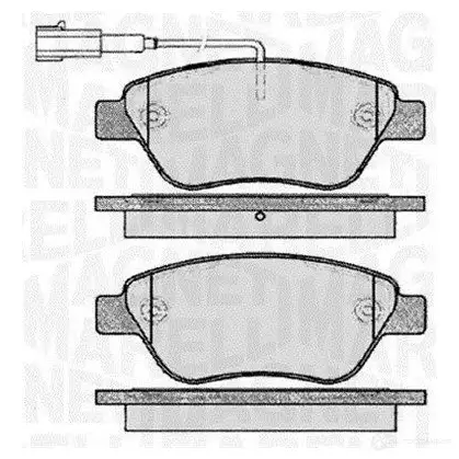 Тормозные колодки дисковые, комплект MAGNETI MARELLI 363916060560 PF 0560 C3BAD3 1037579